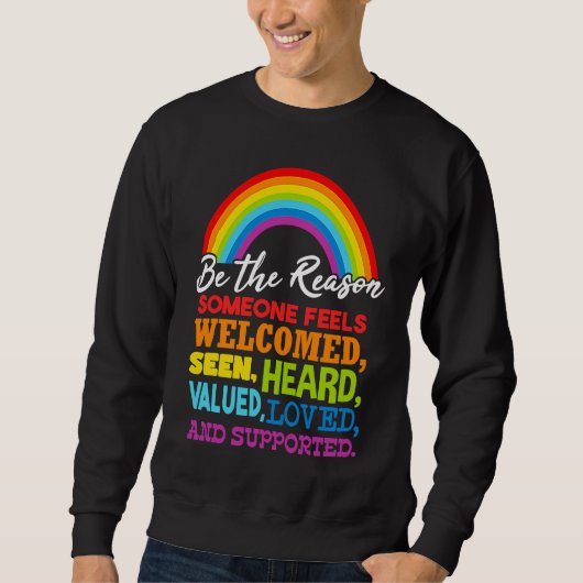 Sweatshirt LGBT Rainow Flag (Devant)