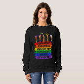 Sweatshirt Lgbt Retro Fist Love Equal Rights It's Not A Pie (Devant entier)