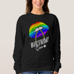Sweatshirt LGBTQ Anniversaire de la reine Strong Gay Femmes H