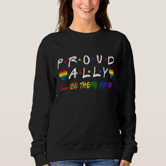 Sweatshirt Lgbtq Black Pride Fier Ally Lesbian Gay Bi Trans (Devant)