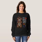 Sweatshirt LGBTQ Gay Pride Month Love Respect Support One Ano (Devant entier)