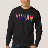 Sweatshirt LGBTQ+ Pride humaine (Devant)