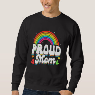 Sweatshirt Lgbtq Rainbow Fier Maman Fête des Mères Gay Lesbia