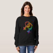 Sweatshirt LGBTQ Symbol Equality Rights Awareness Month LGBT  (Devant entier)
