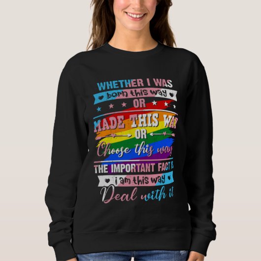 Sweatshirt LGBTQ Transgender Transsexual LGBT Pride Month Tr (Devant)