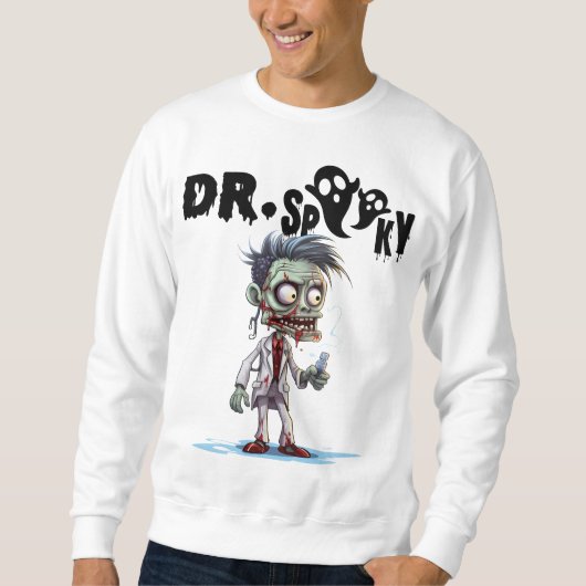 Sweatshirt L'Halloween du Dr Éffrayant, Un design de médecins (Devant)