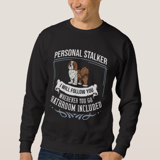 Sweatshirt Lhasa Apso Dog Puppies Owner (Devant)