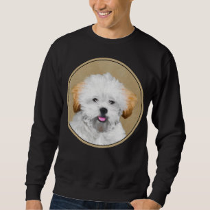 Sweatshirt Lhasa Apso Puppy Peinture - Cute Original Chien Ar
