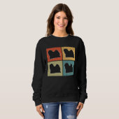 Sweatshirt Lhasa Apso Vintage  4 (Devant entier)
