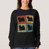 Sweatshirt Lhasa Apso Vintage  4 (Devant)