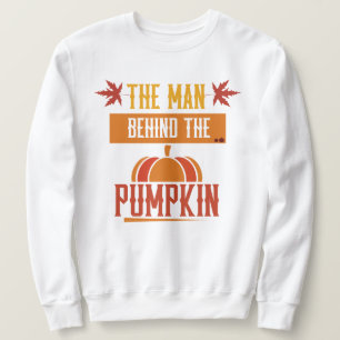 Sweatshirt L'HOMME DERRIÈRE LE CITROUILLE avec des citrouille