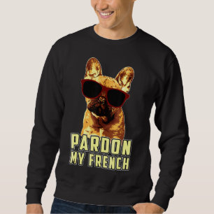 Sweatshirt L'humour du chien de taureau français