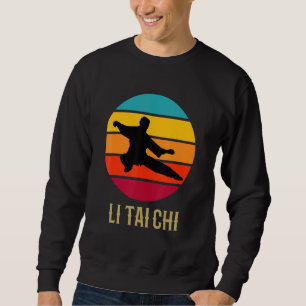 Sweatshirt Li Tai Chi Coucher de soleil Vintage Chinese Marti