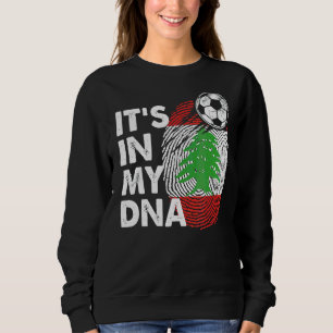Sweatshirt Liban Dans Mon Adn Équipe Libanaise Drapeau Liban