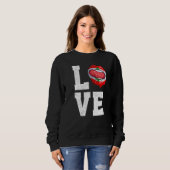Sweatshirt Liban Drapeau Football Amour Libanais (Devant entier)