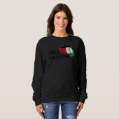 Sweatshirt Libérez Gaza Palestine Drapeau arabe Sauvez Palest (Devant entier)