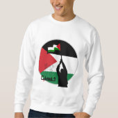 Sweatshirt Libérez la Palestine en arabe (Devant)