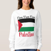 Sweatshirt Libérez la Palestine Sauvez Gaza (Devant)
