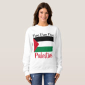 Sweatshirt Libérez la Palestine Sauvez Gaza (Devant entier)
