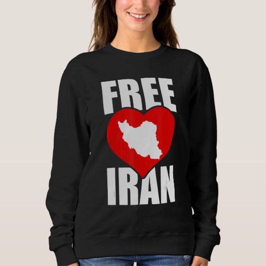 Sweatshirt Libérez l'Iran Aimer la liberté perse Azadi Iran C (Devant)
