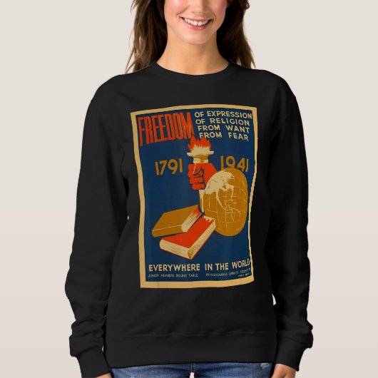 Sweatshirt Liberté D'Expression De Religion De La Volonté De (Devant)