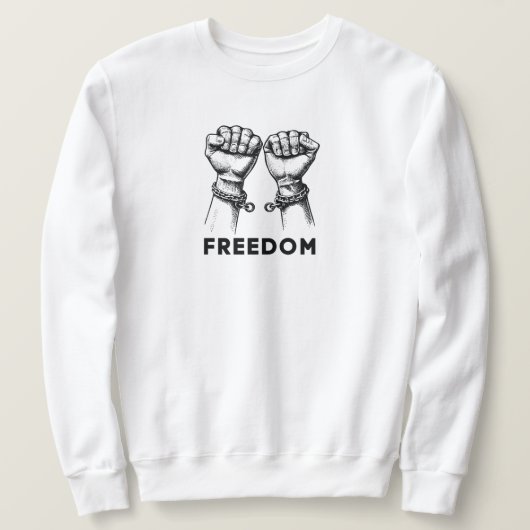 Sweatshirt Liberté pour Hommes et Femmes (Design devant)