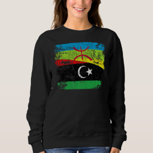 Sweatshirt Libiyan Roots Semi Amazigh Drapeau Fière Libiyans