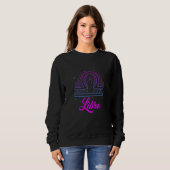 Sweatshirt Libra Girls Women Bday Astrology September October (Devant entier)