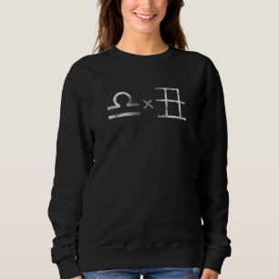 Sweatshirt LIBRA×OX Zodiaque occidental et chinois, Horoscope