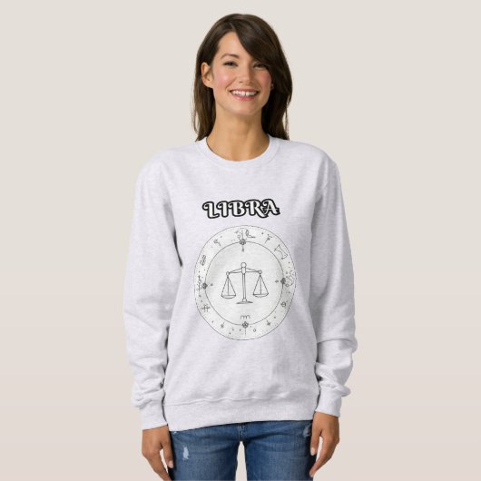 Sweatshirt libra zodiac (Devant entier)