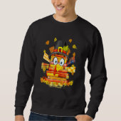 Sweatshirt Librarian Book  Reader  Turkey Thanksgiving Autumn (Devant)