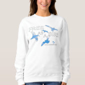 Sweatshirt Libre comme un oiseau (Devant)