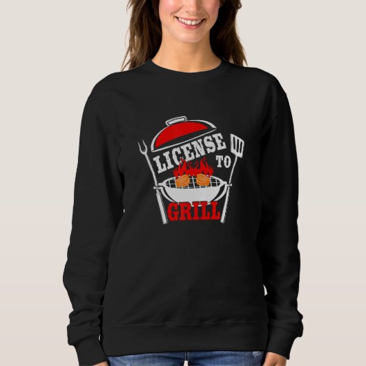 Sweatshirt Licence Pour Grill Barbecue Party 1 (Devant)