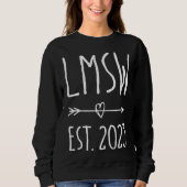 Sweatshirt Licensed Master Social Work Grad LMSW Graduation 2 (Devant)