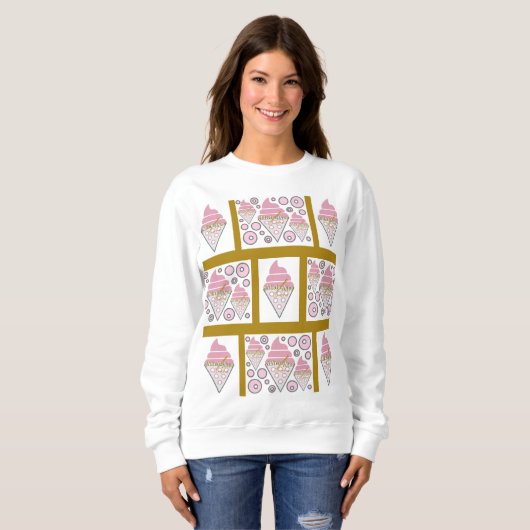 Sweatshirt Licorice Irrésistible en crème glacée en Caramel (Devant entier)