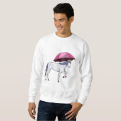 Sweatshirt Licorne avec parapluie (Devant entier)