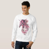 Sweatshirt Licorne florale (Devant entier)