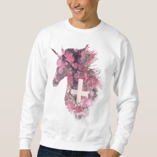Sweatshirt Licorne florale (Devant)