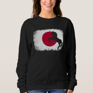 Sweatshirt Licorne mythique drapeau japonais vintage Japon ch