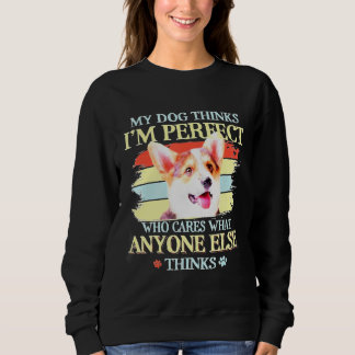 Sweatshirt L'Idée D'Art Chien Corgi Idéal Pour La Famille