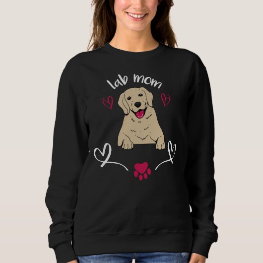 Sweatshirt L'Idée De Lab Mom Pour Labrador Retriever Dog Prop (Devant)