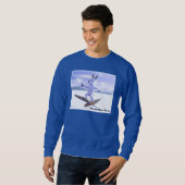Sweatshirt Lièvre à pattes blanches (Devant entier)