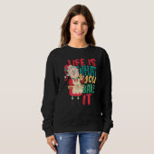 Sweatshirt Life is what you Bake it Bakery Baking Donut Cake  (Devant entier)