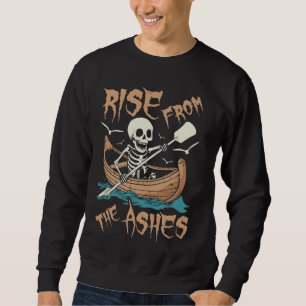 Sweatshirt Ligne de bateau de squelette d'aviron - tour