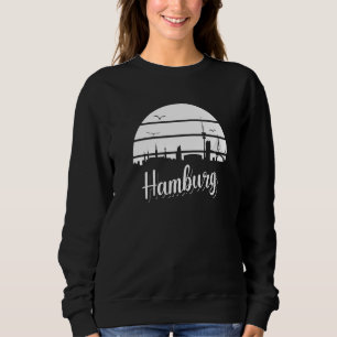 Sweatshirt Ligne Skyline Deutschland de Hambourg