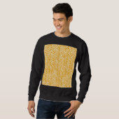 Sweatshirt Lignes Abstraites dessinées à la main, texture hip (Devant entier)
