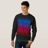 Sweatshirt Lignes nettes de conception d'art d'abstraction de (Devant entier)