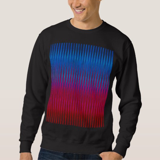 Sweatshirt Lignes nettes de conception d'art d'abstraction de (Devant)