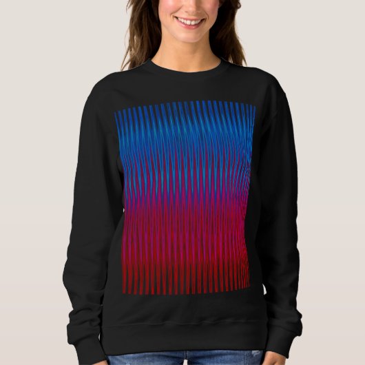 Sweatshirt Lignes nettes de Yin Yang Abstraction Art Design (Devant)