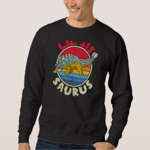 Sweatshirt Lil Sis Saurus I Ankylosaurus Dinosaur I Famille M